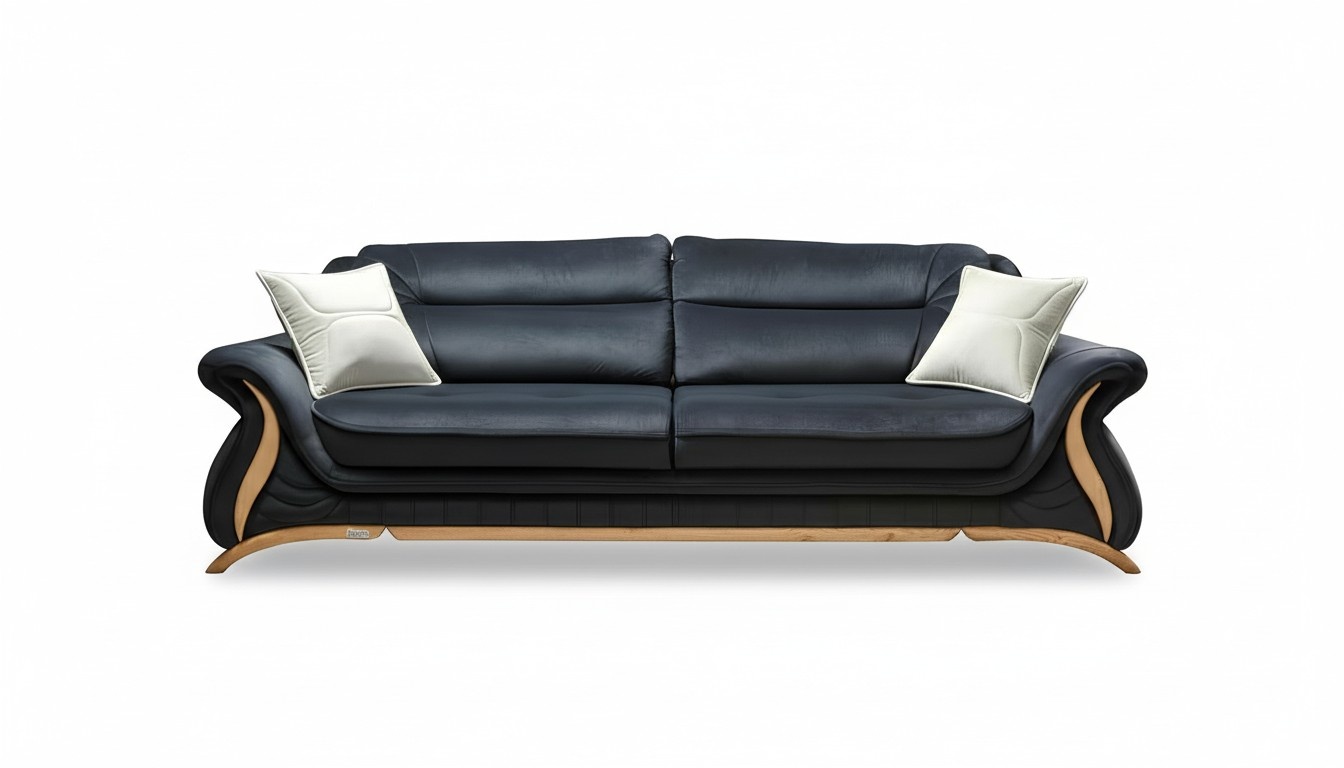 Sofa Couch Polster 3 Sitzer Kunstleder Sofas Couchen Sitz Garnituren Design