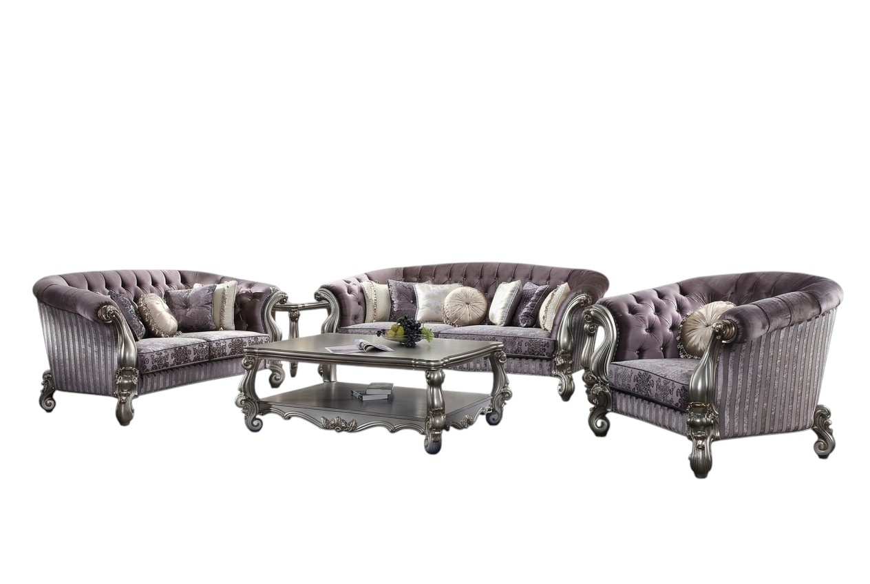Sofa Dreisitzer Sofas Couch Polster Garnitur Leder Barock Rokoko