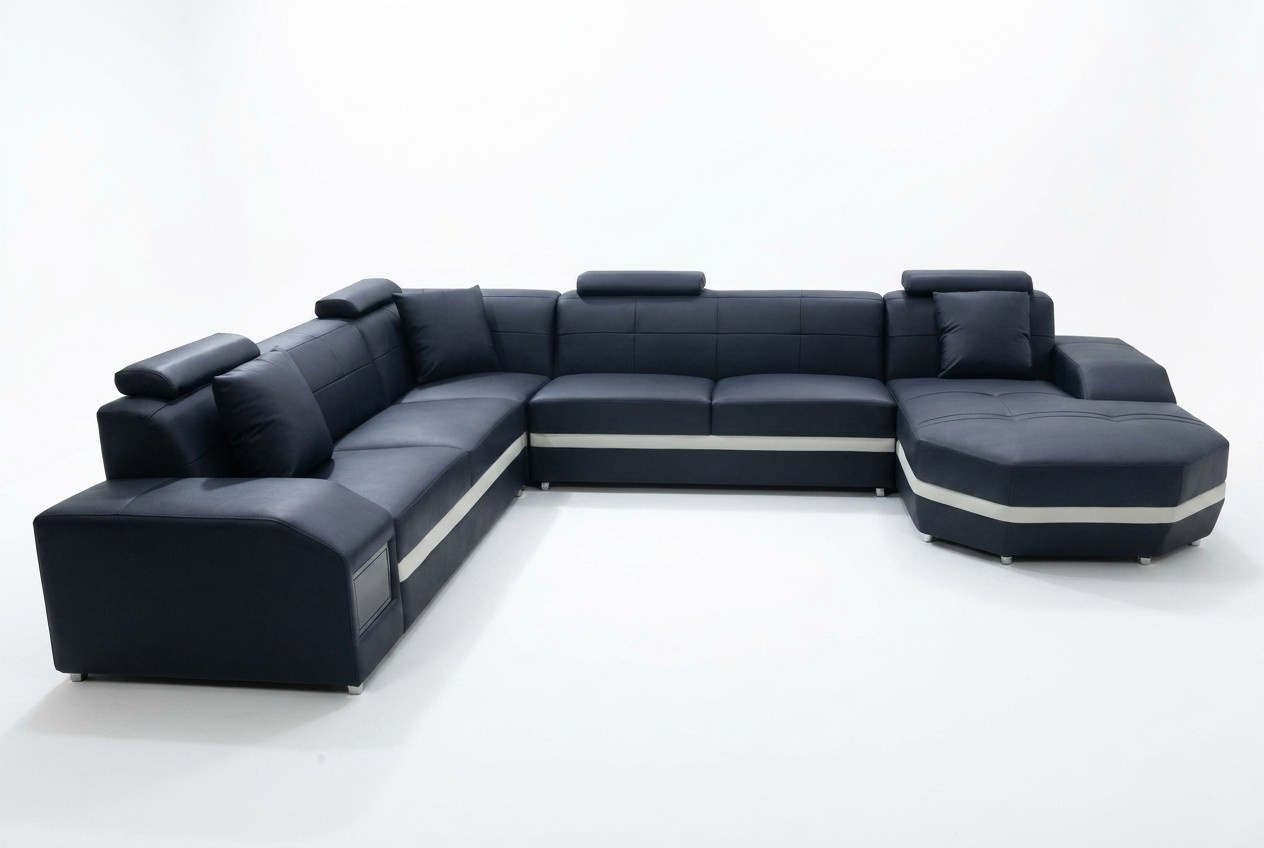 Sofa Ecksofa Design Polster Eckcouch Couch Wohnlandschaft Eckgarnitur UForm +USB