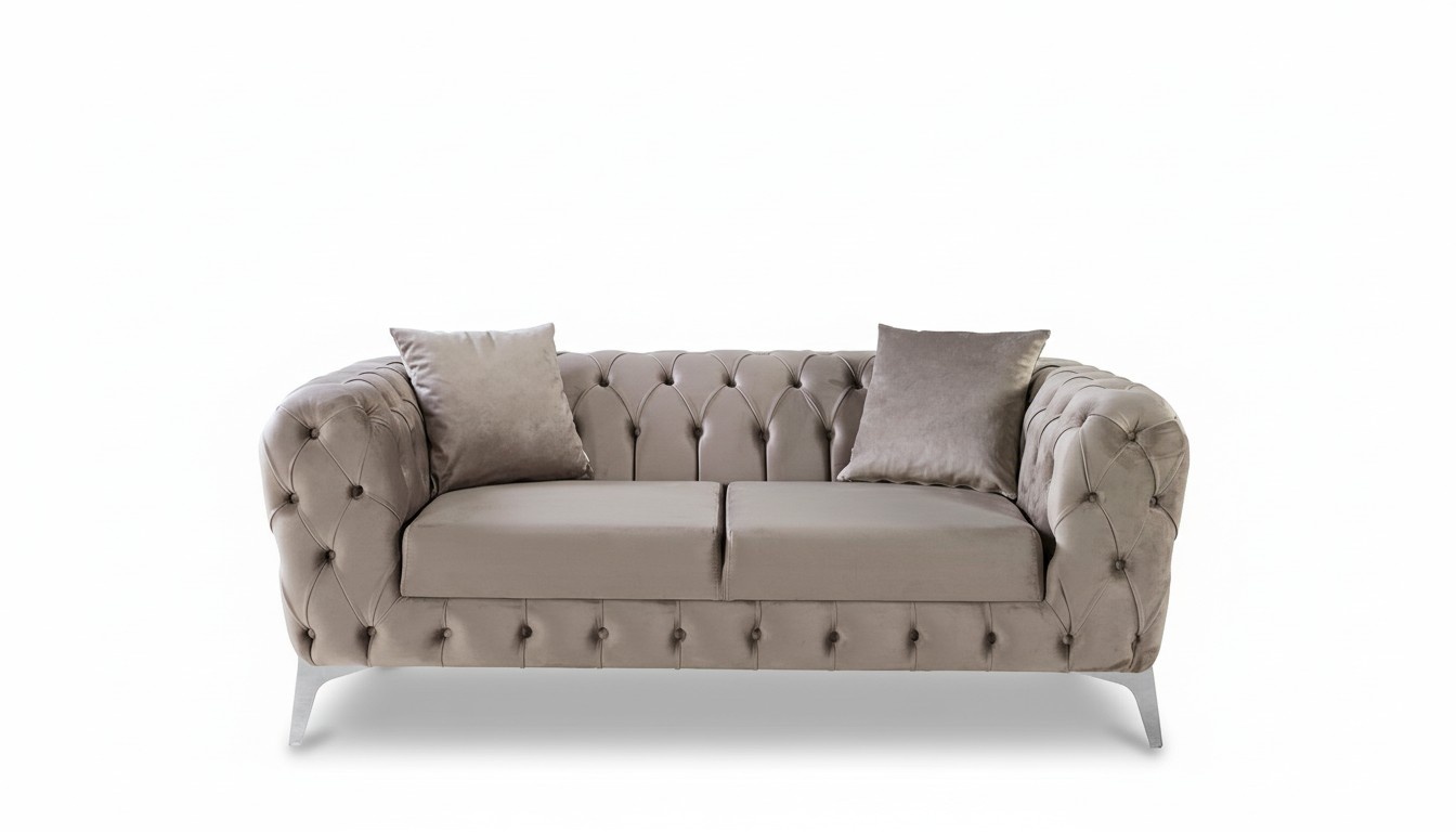 Sofa in modernem Design Schlichte Formen und reichhaltiger Stil