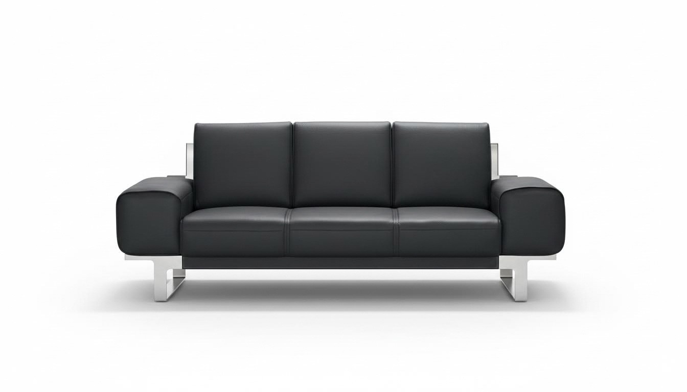 Sofa Ledersofa Polster Sitz 3er Lounge Club Sofas Couchen Leder Dreisitzer Neu