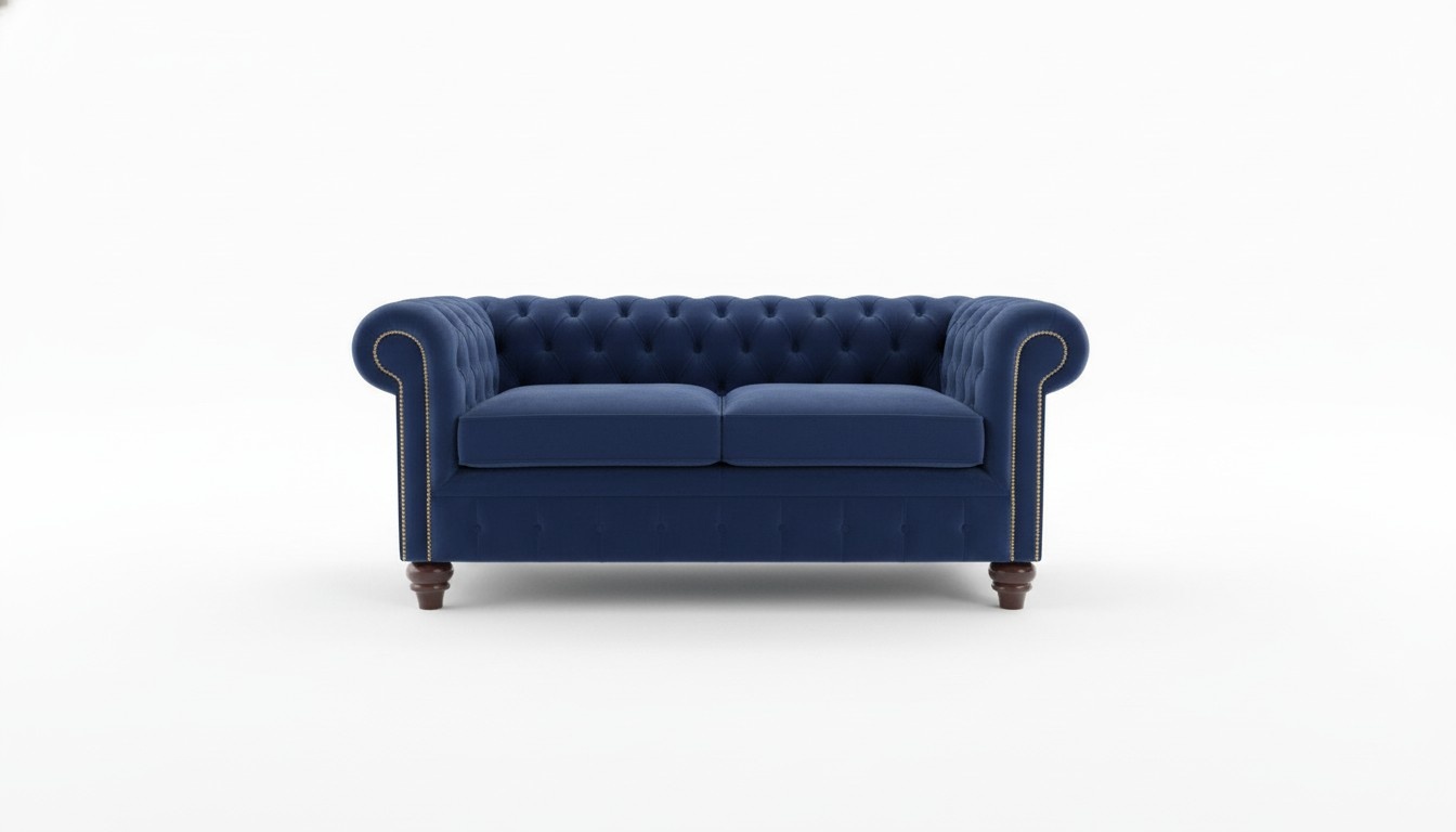 Sofa Luxus Leder Textil Chesterfield Couch Sofas Polster 3 Sitzer