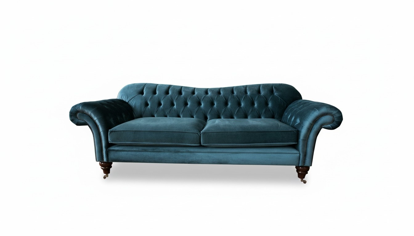 Sofa Luxus Textil Chesterfield Couch Sofas Polster Big 3 Sitzer Garnitur