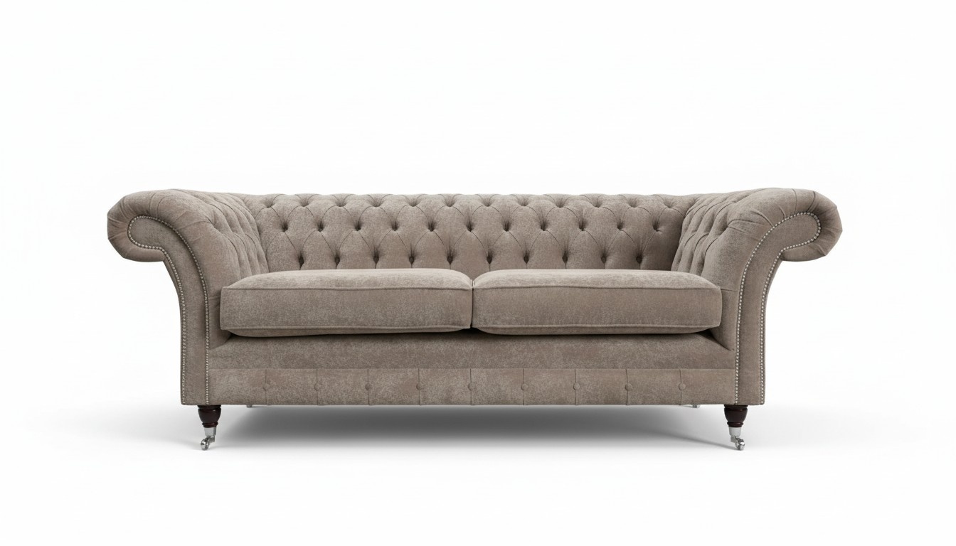 Sofa Luxus Textil Chesterfield Couch Sofas Polster 3 Sitzer Garnitur
