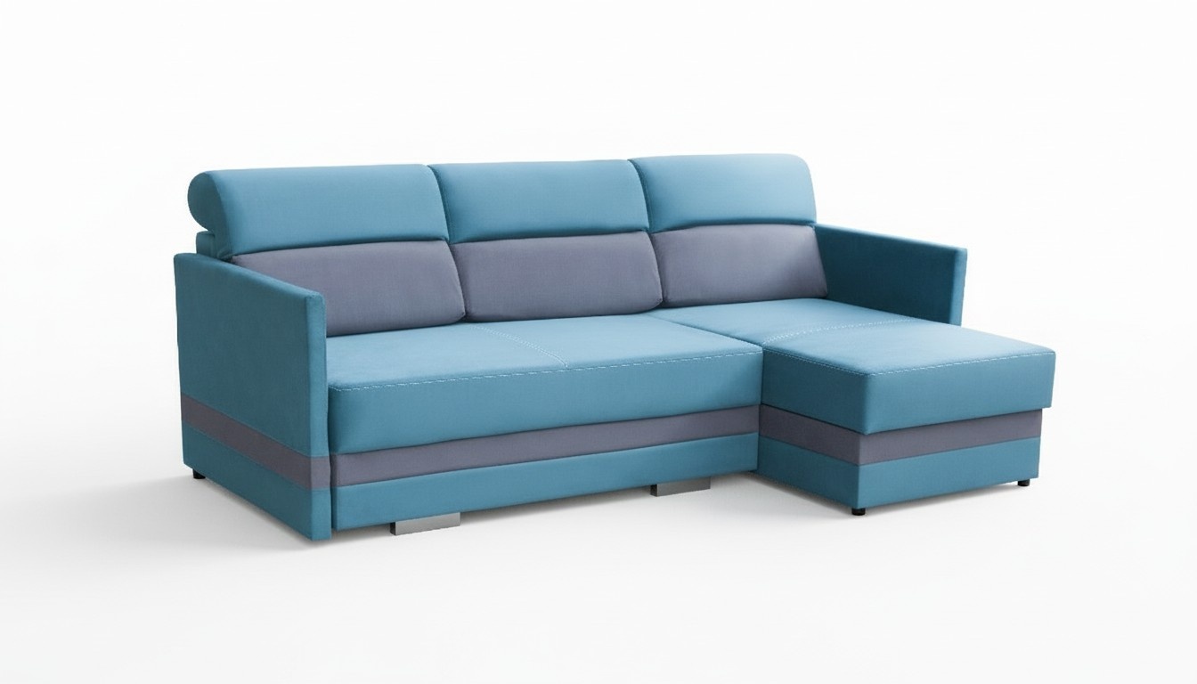 Sofa Schlafsofa Designer Sofa mit Bettfunktion + Bettkasten Ecksofa Couch NEU