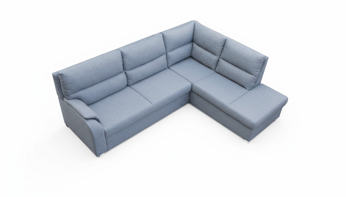Sofa Schlafsofa Designer Sofa mit Bettfunktion + Bettkasten Ecksofa Couch -NEU!