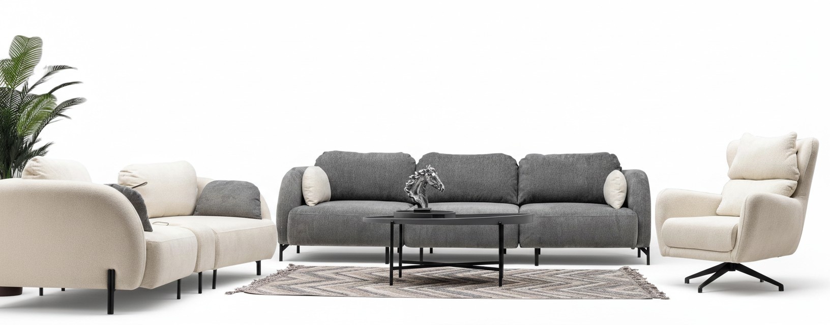 Sofa Set Wohnzimmergarnitur Garnitur Polstergruppe Couch Sofagarnitur 4+2,50+1