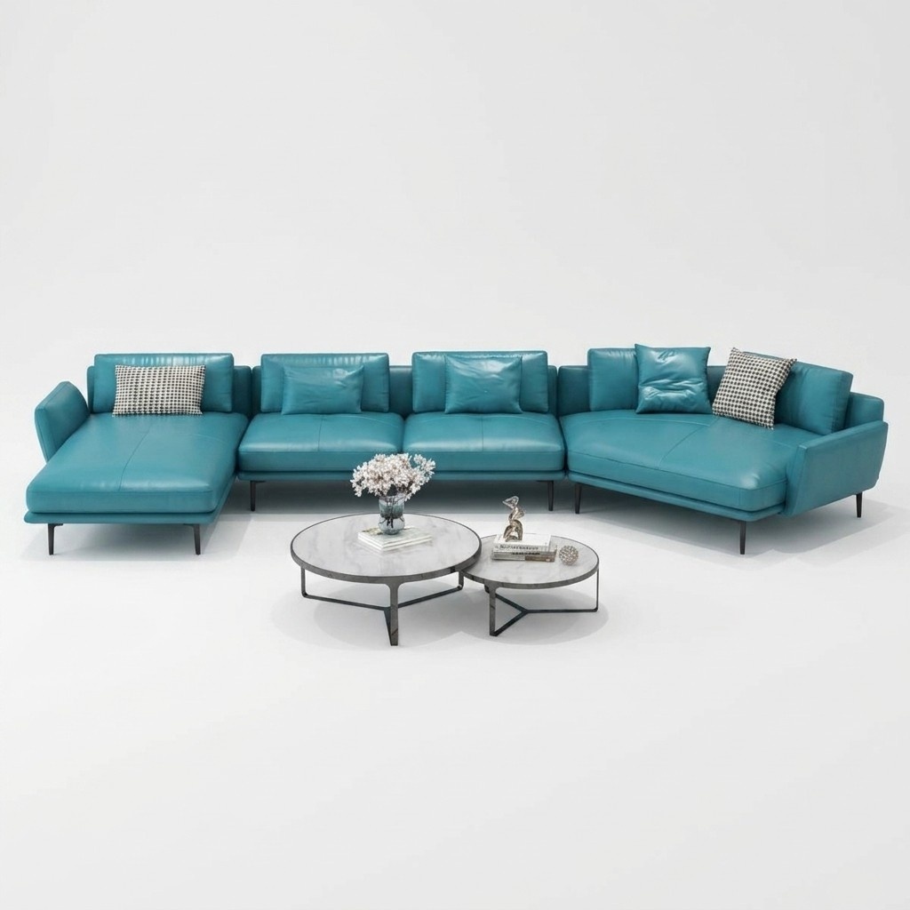 Sofa U-Form Ledeh Wohnlandschaft Garnitur Design Moderrsofa Coucn Sofas Turkis