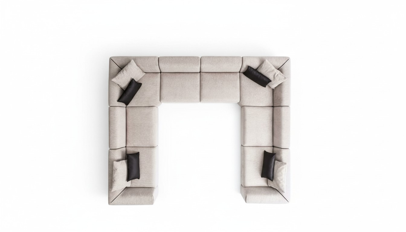 Sofa U-Form Polstersofa Couch Wohnzimmer Design Modernes Ecksofas