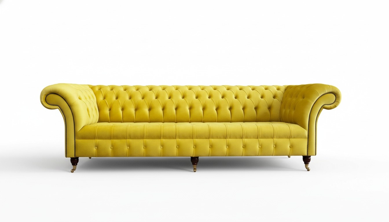 Sofa Viersitzer Chesterfield Design Sofas Möbel Wohnzimmer Couch Polster