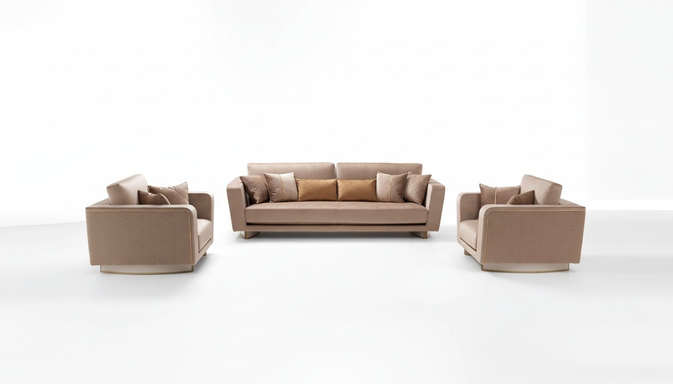Sofagarnitur 3+1+1 Sitzer Set Design Sofa Polster Couchen Couch Klassisch 3 tlg.