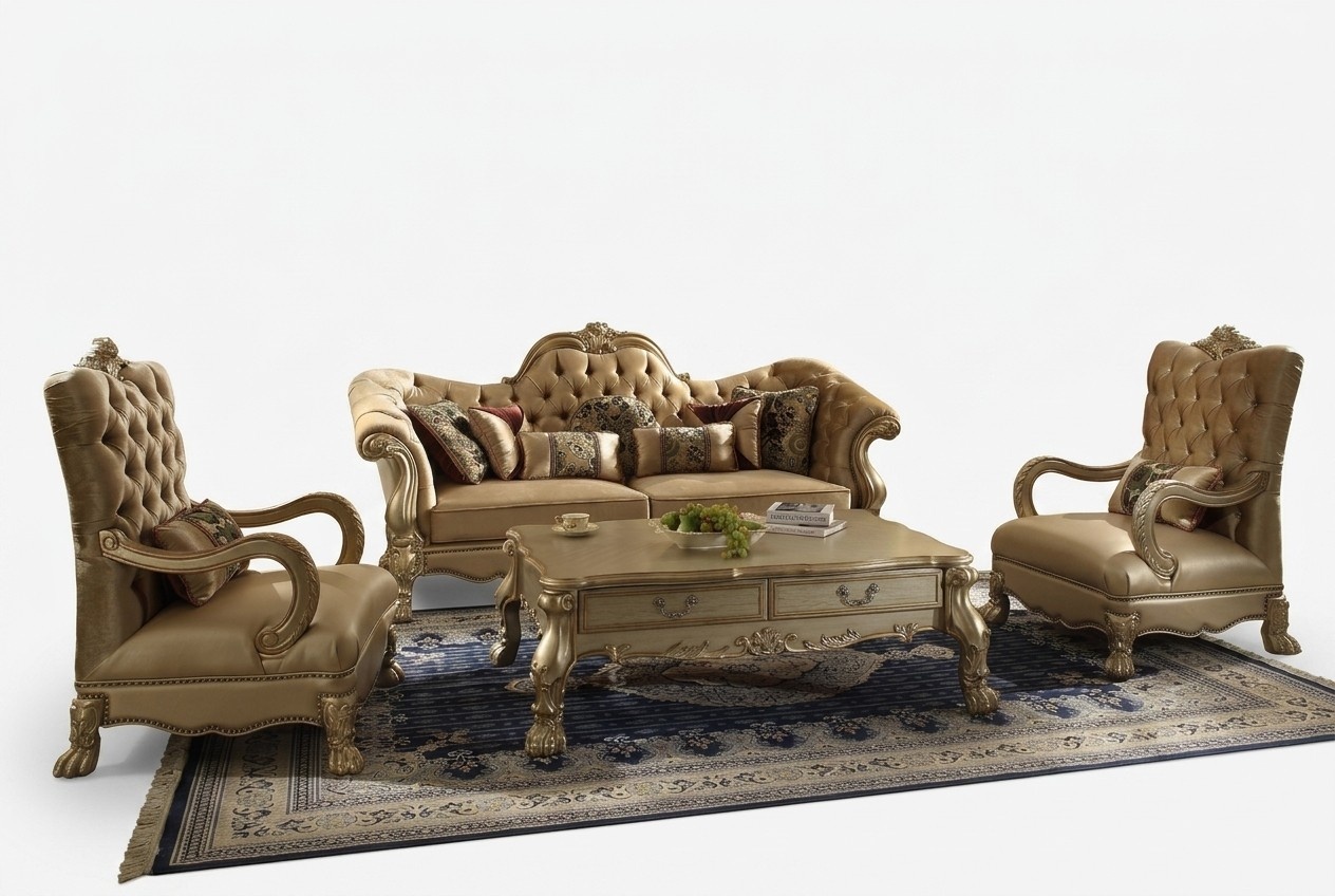 Sofagarnitur 3+1 Sitzer Klassischer Wohnlandschaft Sofas Couchen Polster