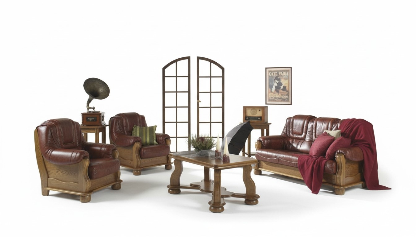 Sofagarnitur 3+1 Sitzer Klassischer Wohnlandschaft Sofas Couchen Polster