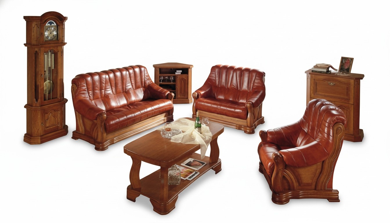 Sofagarnitur 3+1 Sitzer Klassischer Wohnlandschaft Sofas Couchen Polster