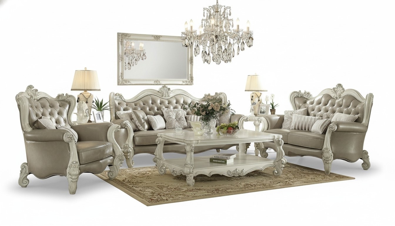 Sofagarnitur 3+2+1 Sitzer Klassischer Wohnlandschaft Sofas Couchen