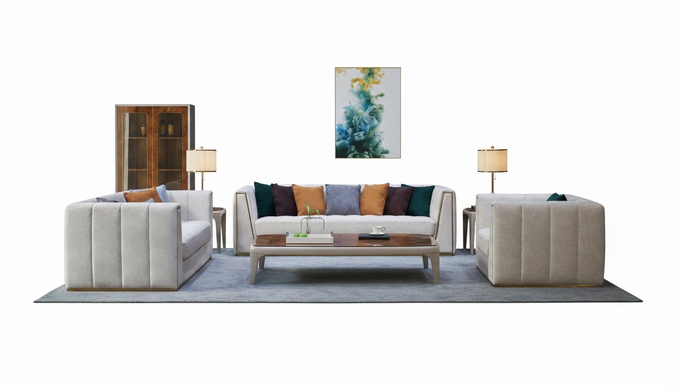 Sofagarnitur 3+2+1 Sitzer Klassischer Wohnlandschaft Sofas Couchen