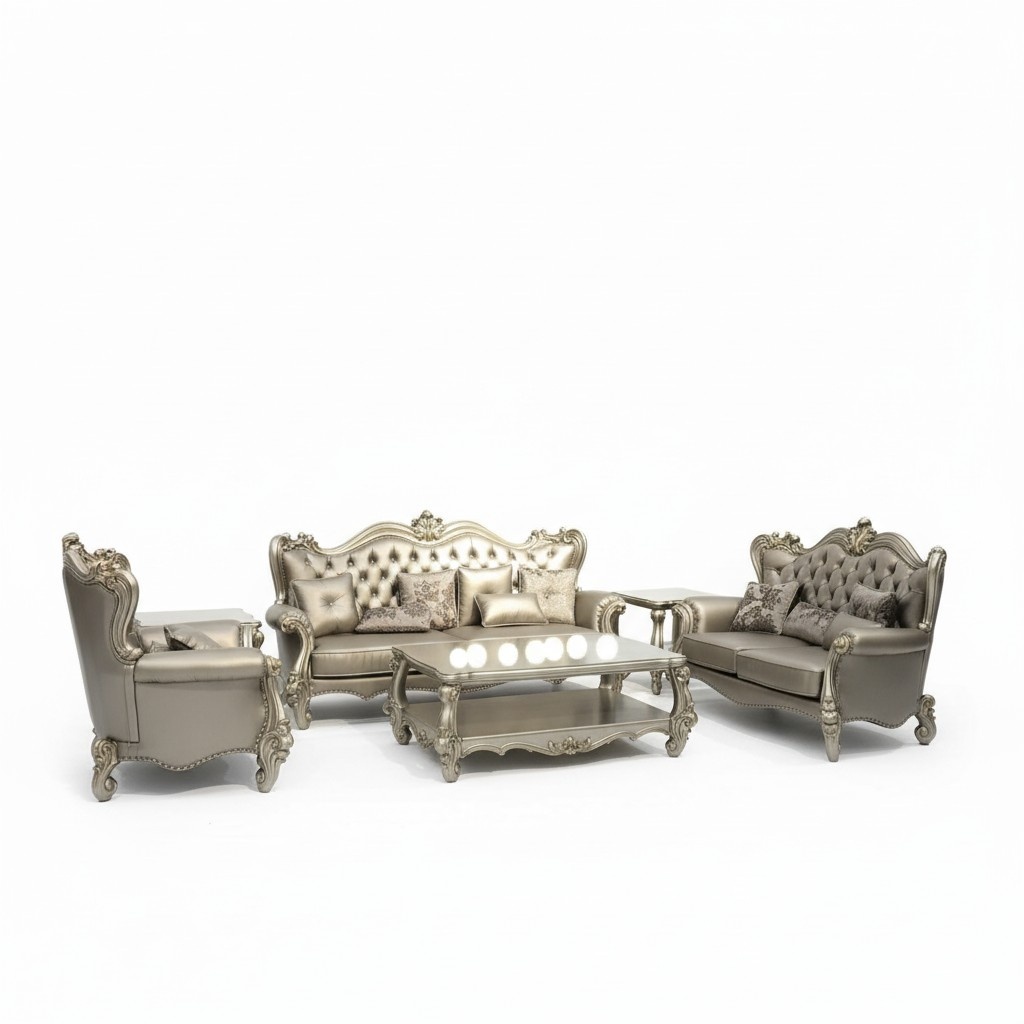 Sofagarnitur 3+2+1 Sitzer Set Design Sofas Polster Couchen Couch Leder