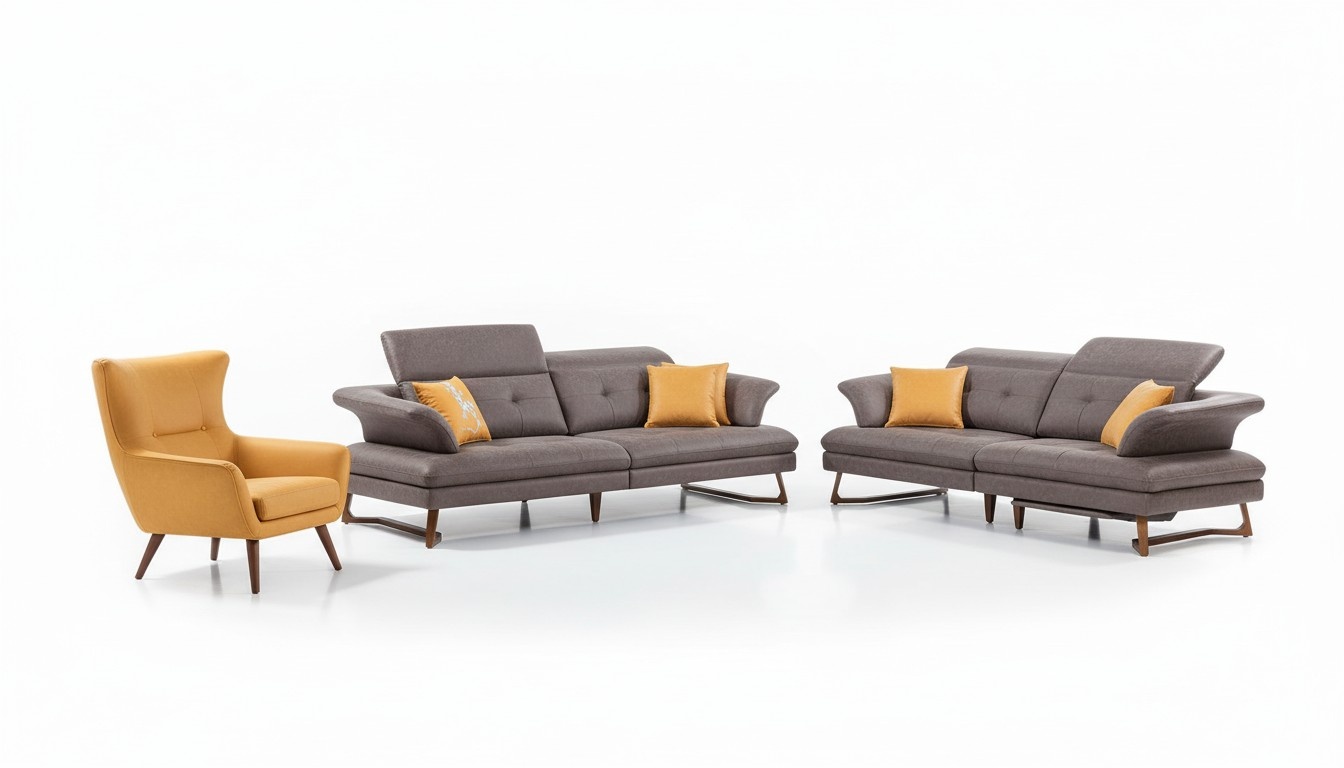 Sofagarnitur 321 Sitzer Sofa Sofas Garnituren Modern Grau Sessel Set