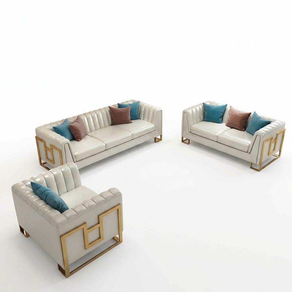 Sofagarnitur 3+2+1 Sitzer Wohnlandschaft Sofa Couch Polster Garnitur Sofas