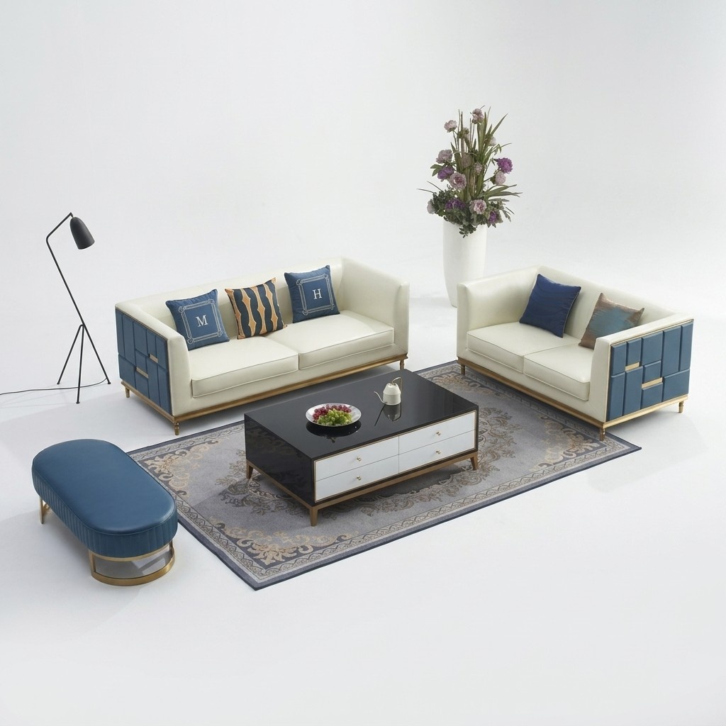 Sofagarnitur 3+2 Sitzer Klassische Garnitur Sitzgruppe Sofa Couchen Polster