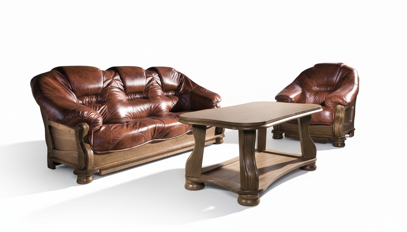 Sofagarnitur 3+2 Sitzer Klassische Garnituren Leder Sofas Couchen Polster