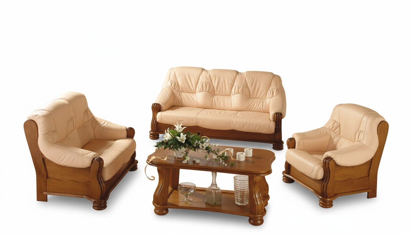 Sofagarnitur 3+2 Sitzer Klassischer Wohnlandschaft Sofas Couchen Polster Sitz