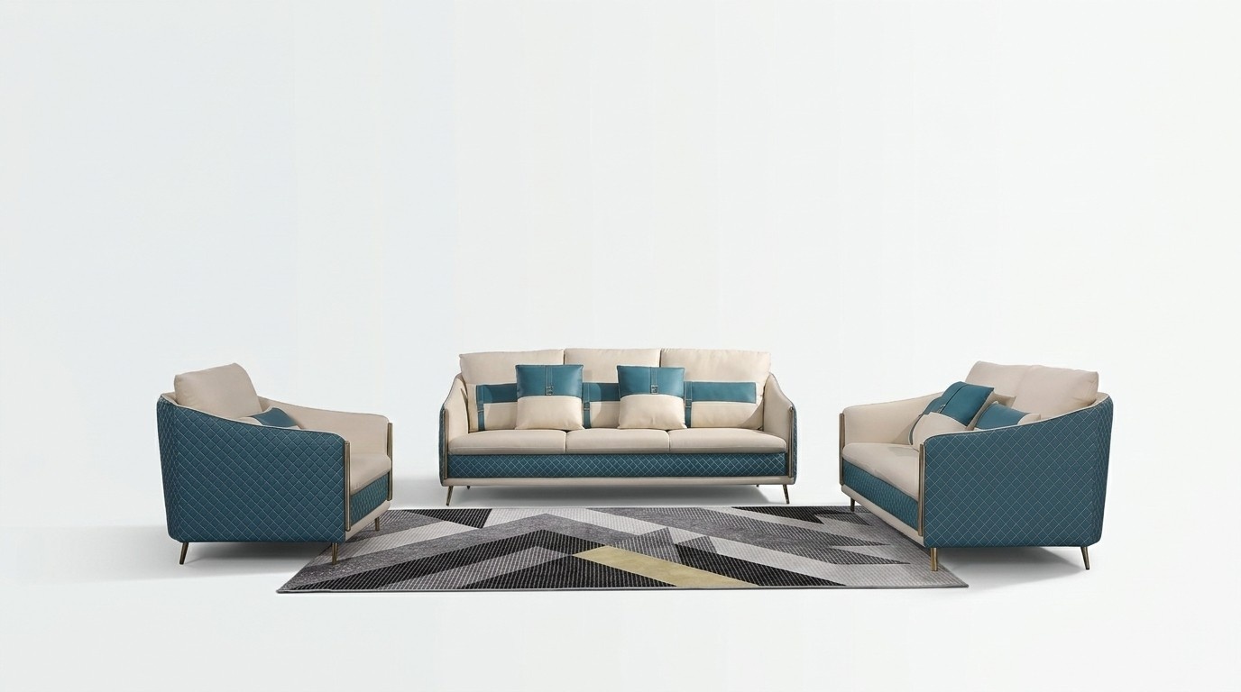 Sofagarnitur 3+2 Sitzer Set Design Sofa Polster Couchen Couch Modern