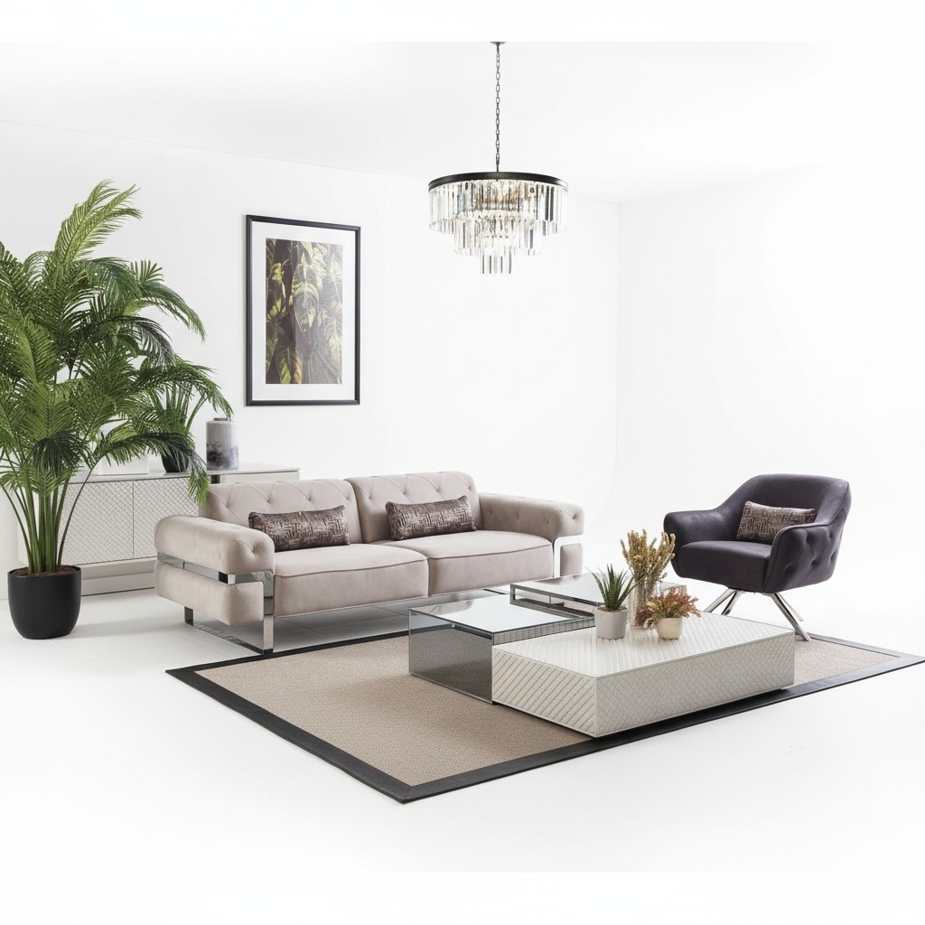 Sofagarnitur 3 1 Sitzer Stoff 3x Couchtisch Design Couch Polster Sofas