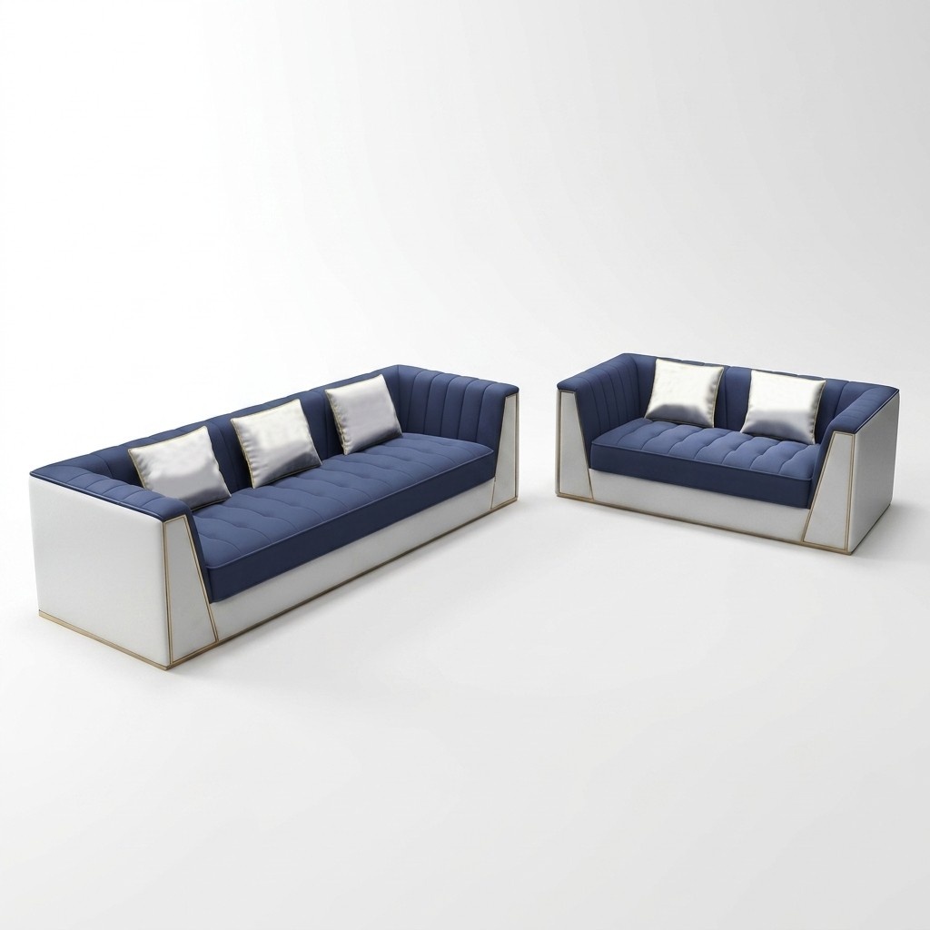 Sofagarnitur 3 2 Sitzer Couch Sofa Polster Garnitur Couch Set Stoff Textil Neu