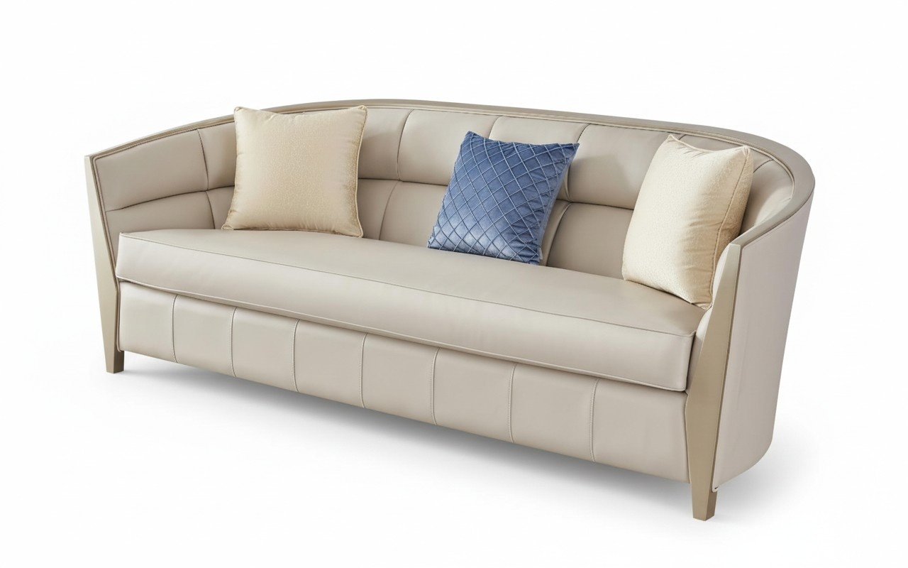 Sofagarnitur 411 Sitzer Wohnzimmer Kunstleder Polstermöbel Luxus Sofa