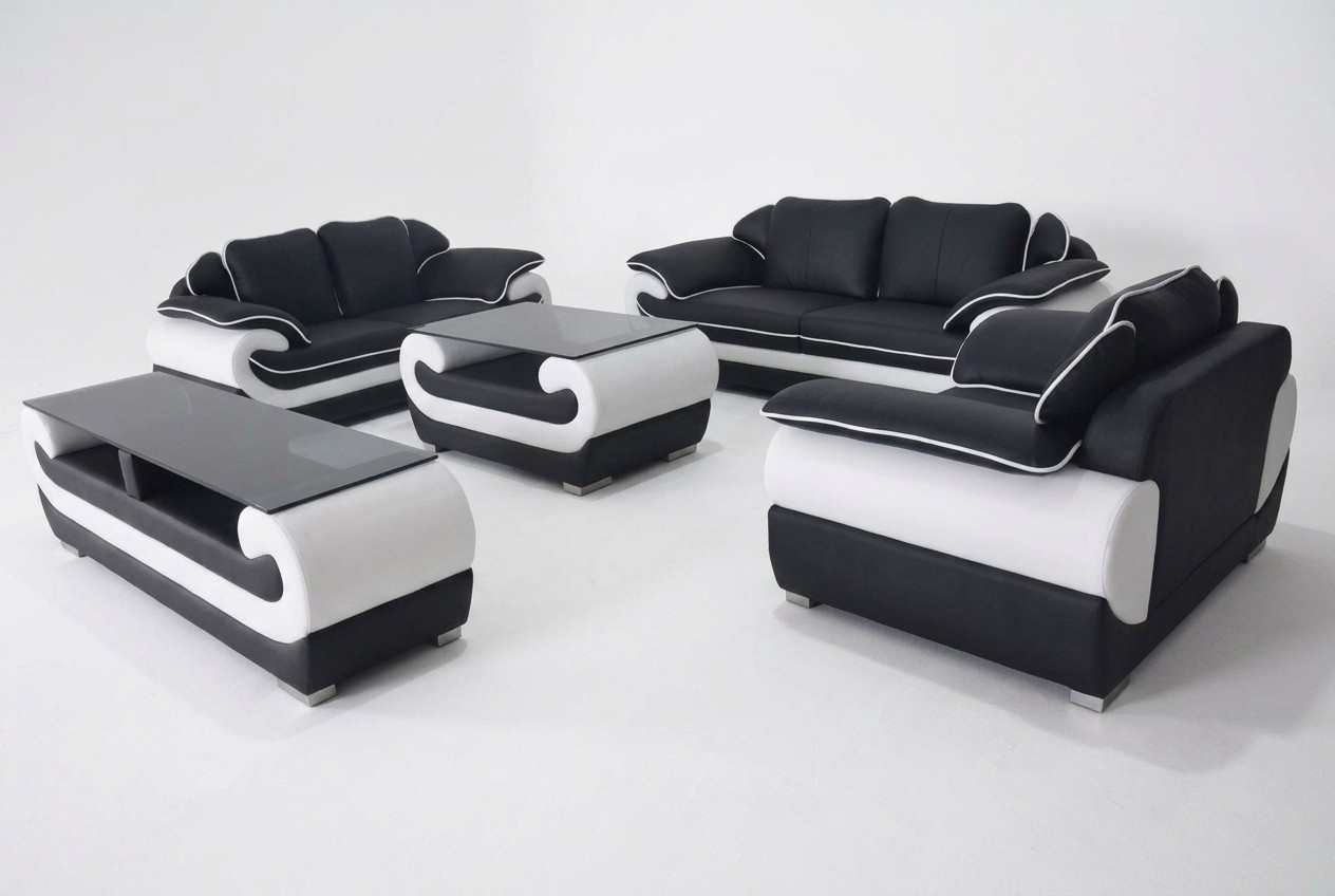 Sofagarnitur 5 tlg. rtv Couch Tisch 321 Sitz Garnitur Moderne Sessel Sofa + USB