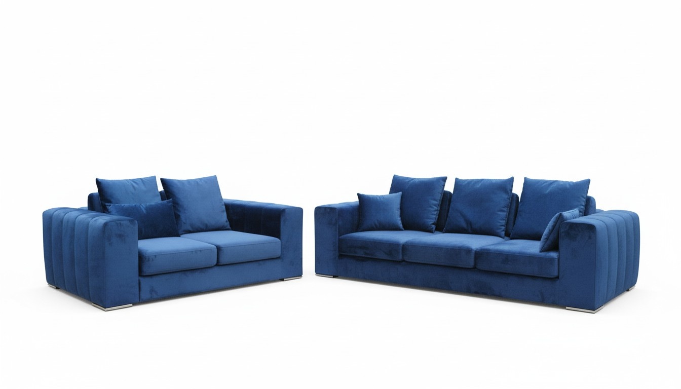 Sofagarnitur Big Set 32 Sitzer Textil Sofa Couch Wohnzimmer Garnitur Design Neu