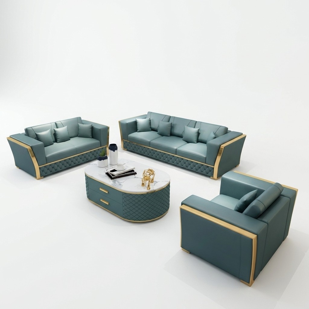 Sofagarnitur Couch Garnitur 3+2+1 Designersofa Design Couch Sitzgruppe