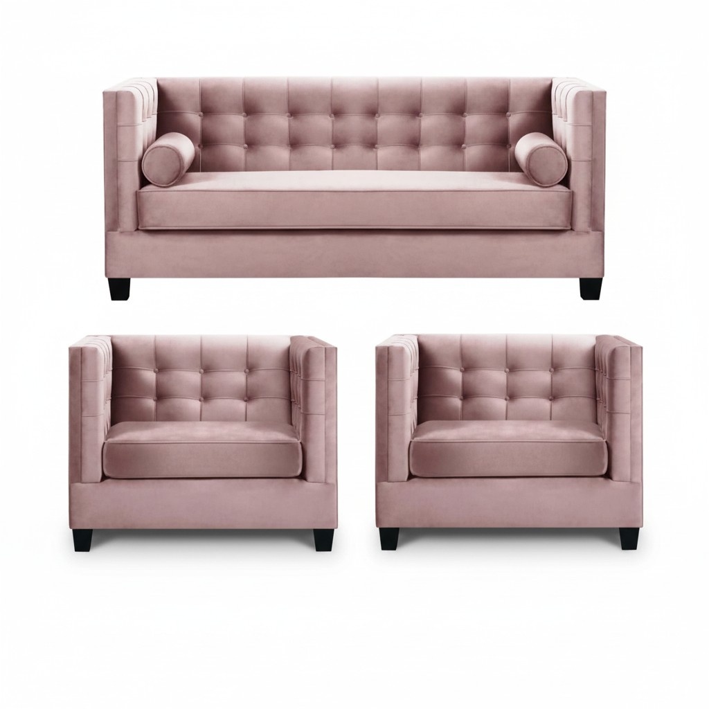 Sofagarnitur Couch Samt Polster couchen komplett set garnituren wohnzimmer möbel