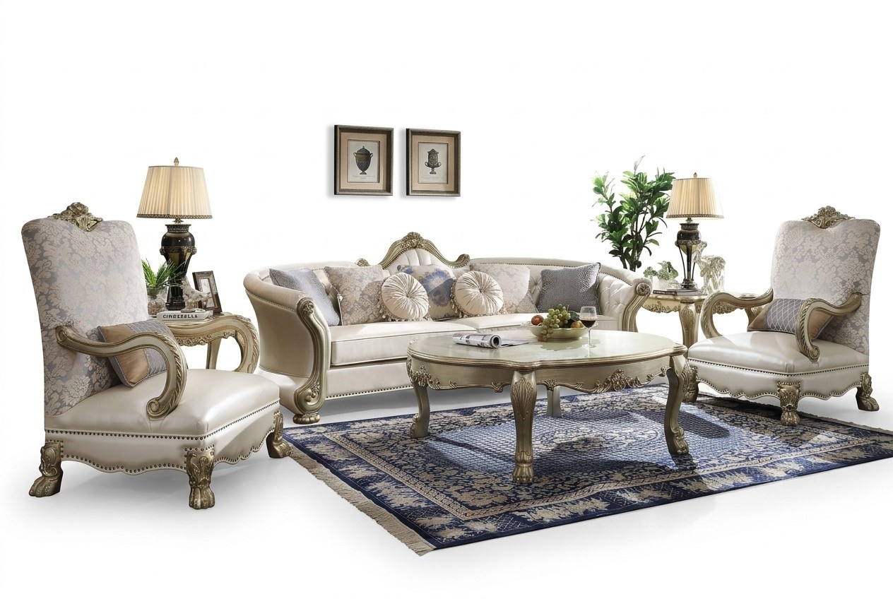 Sofagarnitur Klassisch 4+1 Sitz Sofa Polster Gruppe Wohnlandschaft Couch