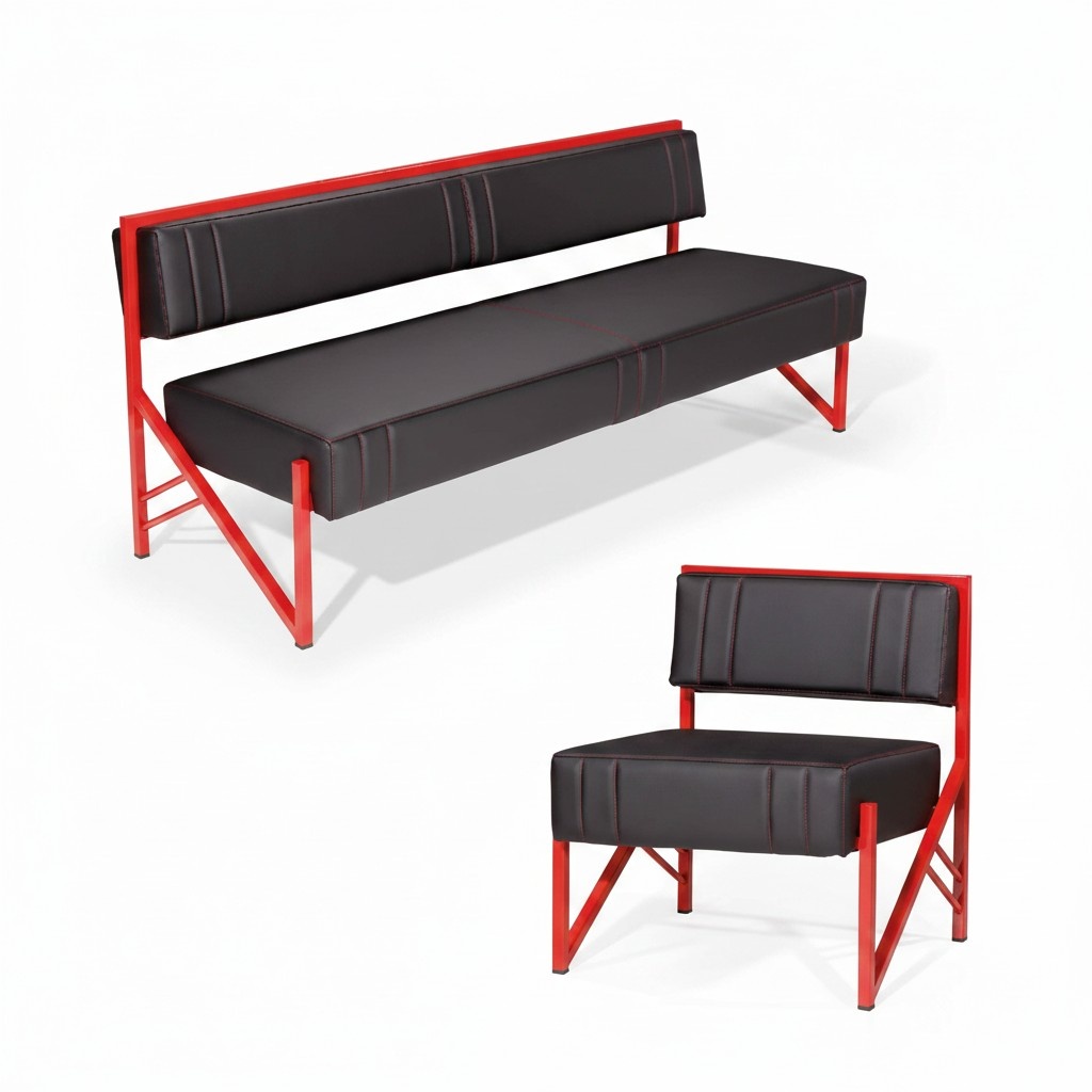 Sofagarnitur Polstergruppe Sitzensemble Set Sofa Couch Sitzkombination 3+1 Couch