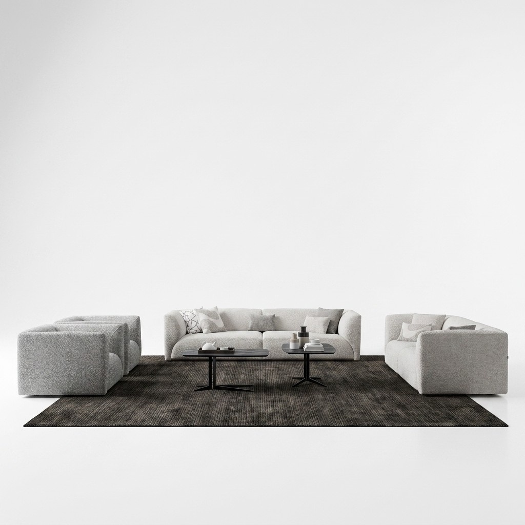 Sofagarnitur Polstermöbel 2x Dreisitzer Sofa Luxus 2Sessel Sofa 3+3+1+1