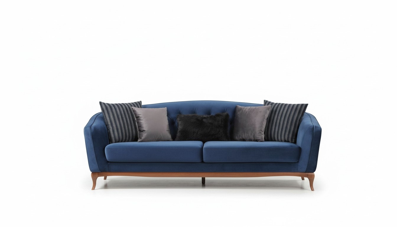 Sofagarnitur Sofa Garnitur Sofas 4+1 Sitzer Stoff Chesterfield Polster Samt Set