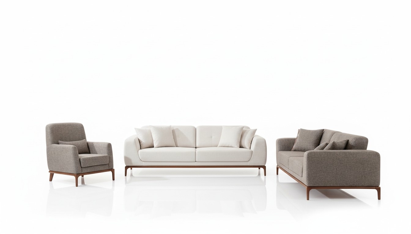 Sofagarnitur Sofa Luxus 2x Sofas 3 Sitzer 1 Sitzer Modern 3tlg Set Modern