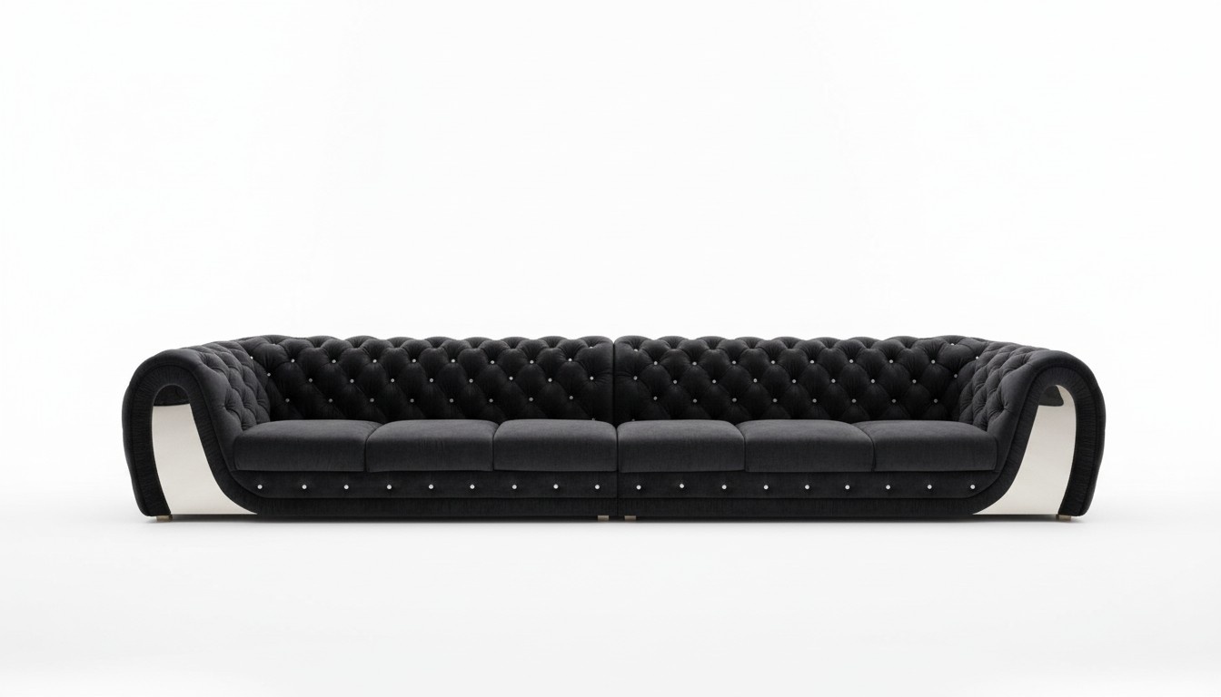 Sofas 6 Sitzer Textil Big Xxl Wohnzimmer Stoff Neu Sofa Couch Polsterung Möbel