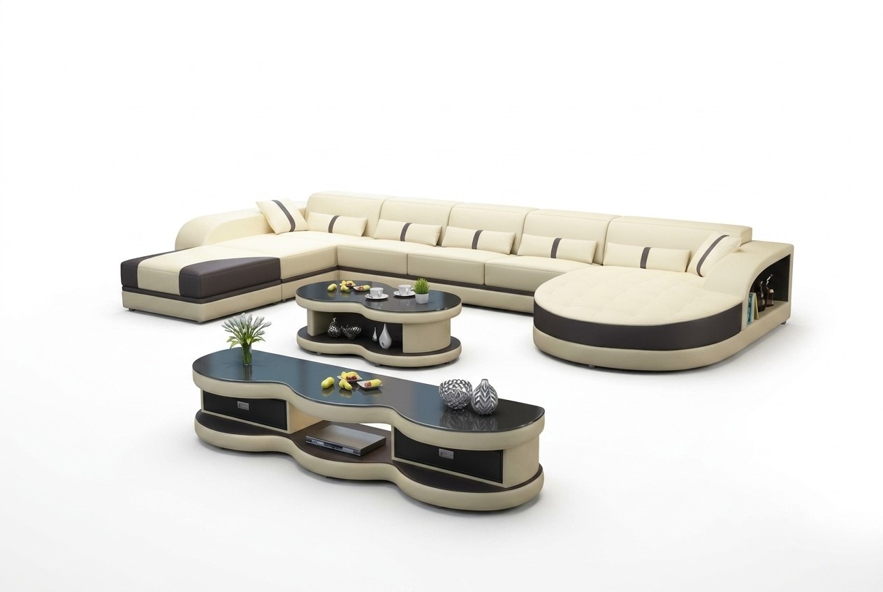 Sofas U Form Sofa Couch Polster Garnitur Wohnlandschaft Design Ecksofa