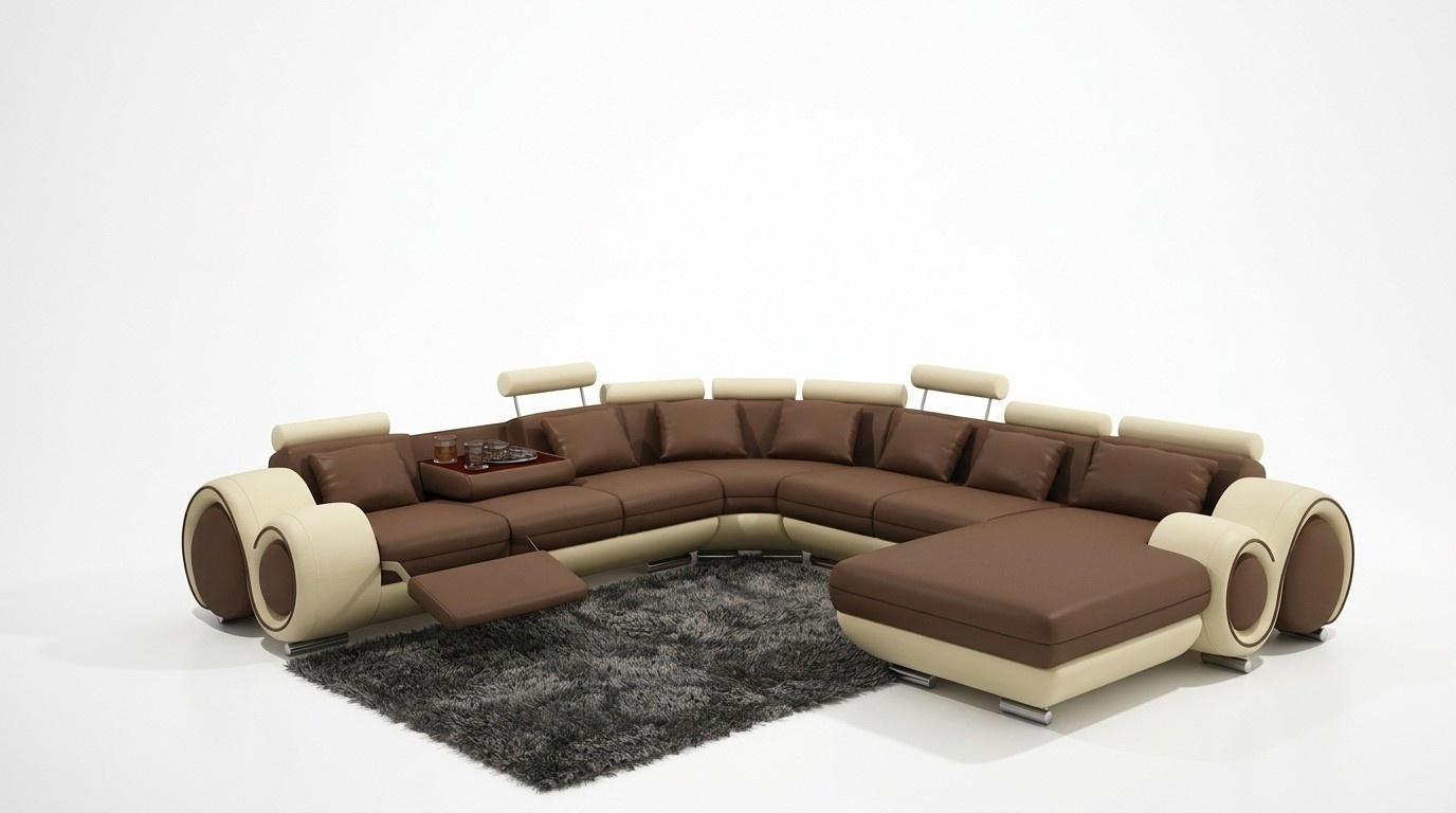 Sofas U Form Sofa Couch Polster Garnitur Wohnlandschaft Design Ecksofa
