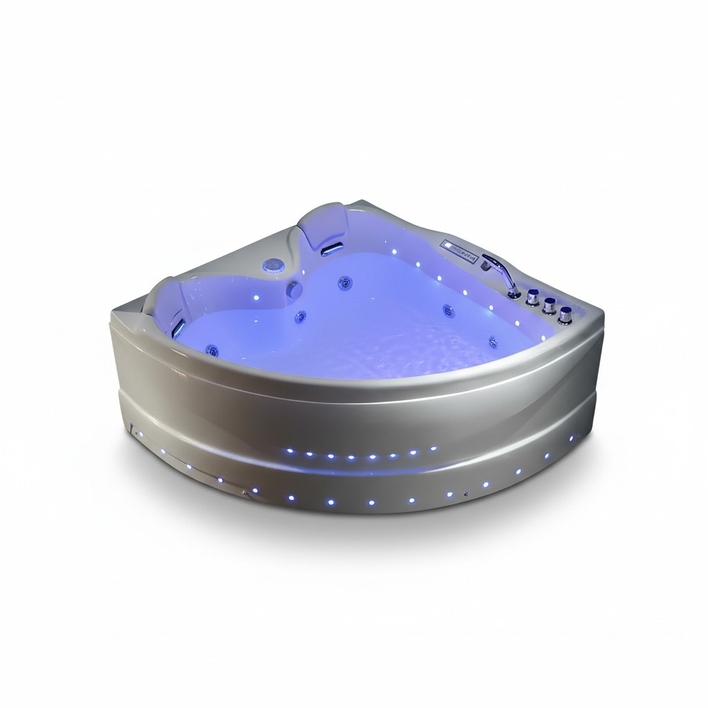 Spa-Bad Badewanne Whirlwanne Hydromassagewanne Whirlpool Blubberbad 150x150 cm