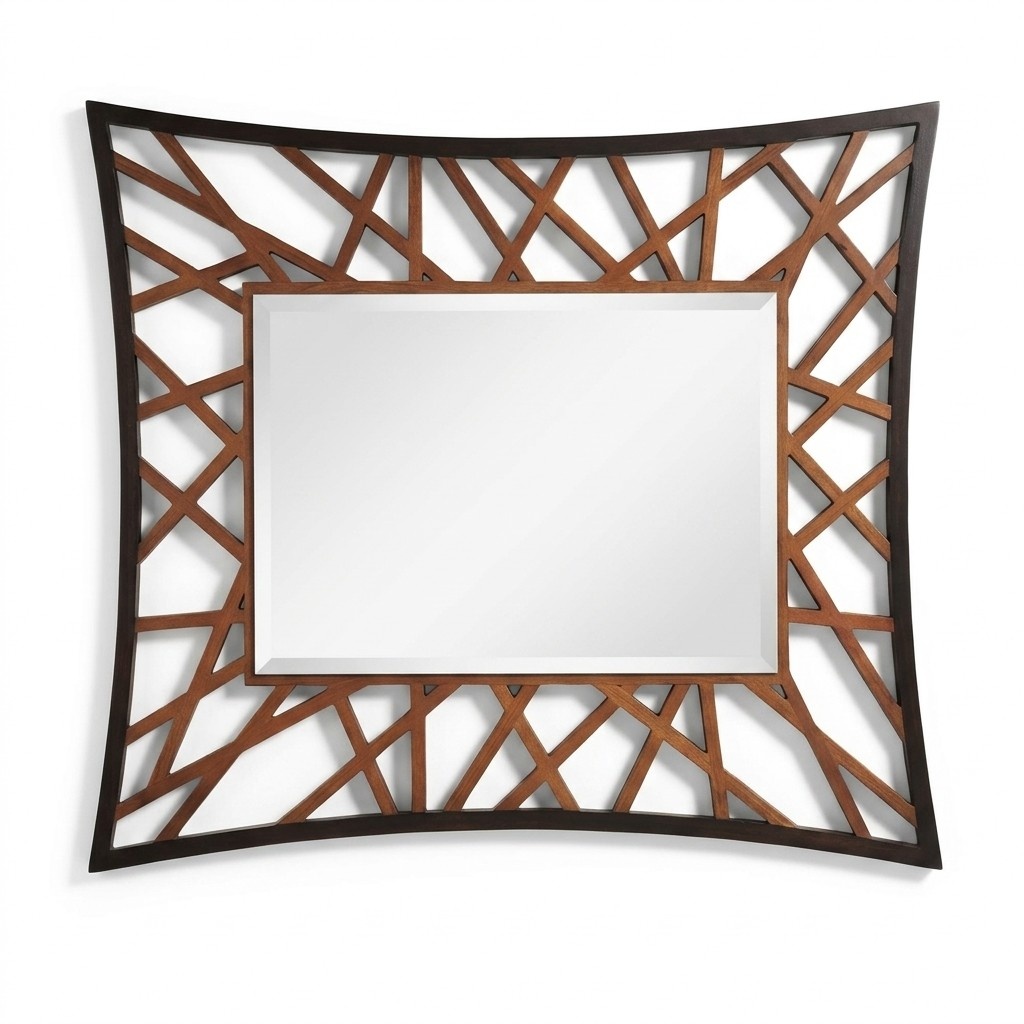 Spiegel Hängespiegel Modern Wandspiegel Möbel Spieglein Design 111x89 Neu