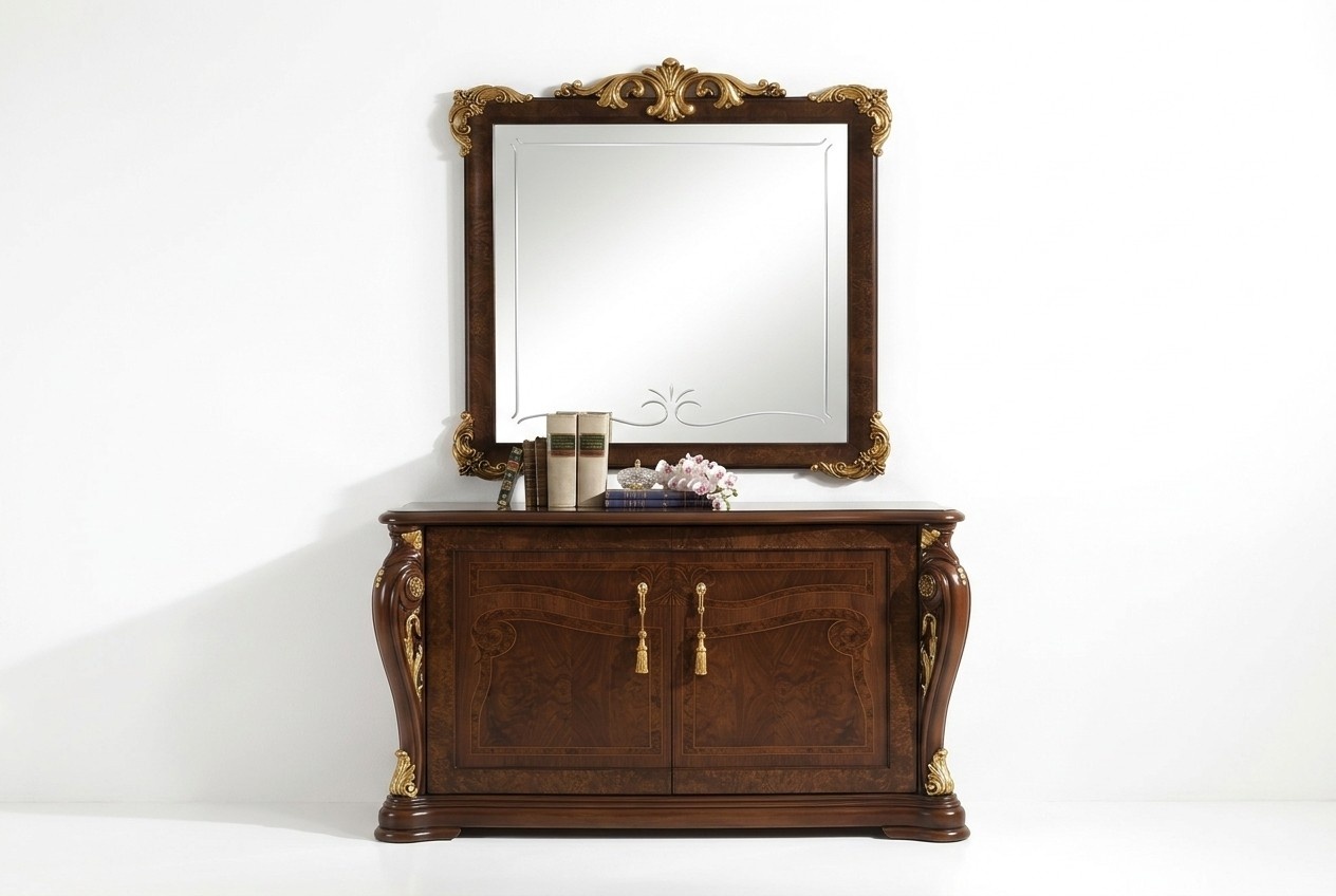 Spiegel Wandspiegel Flurspiegel Bad Flur Holz Wand Dekoration Spieglein Möbel