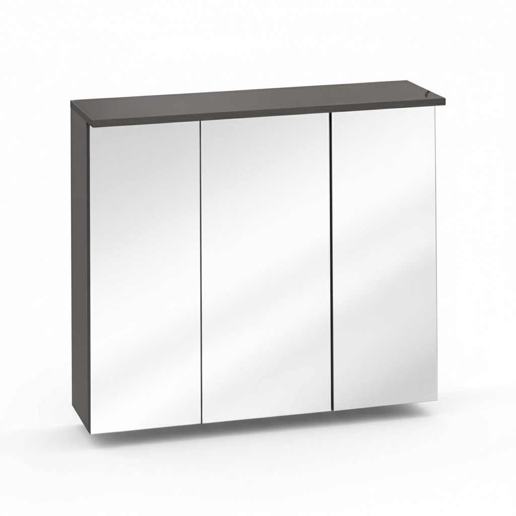 Spiegelschrank Wandschrank Badezimmerschrank mit Spiegel 80 cm LED
