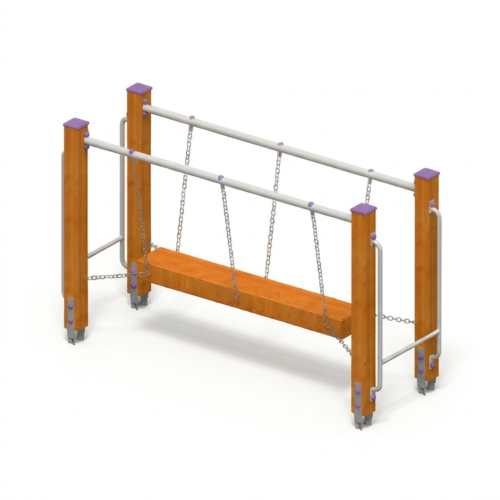 Spielplatz Balancierbrücke Schwebebalken Hängebrücke Kletterbrücke Wackelbalken