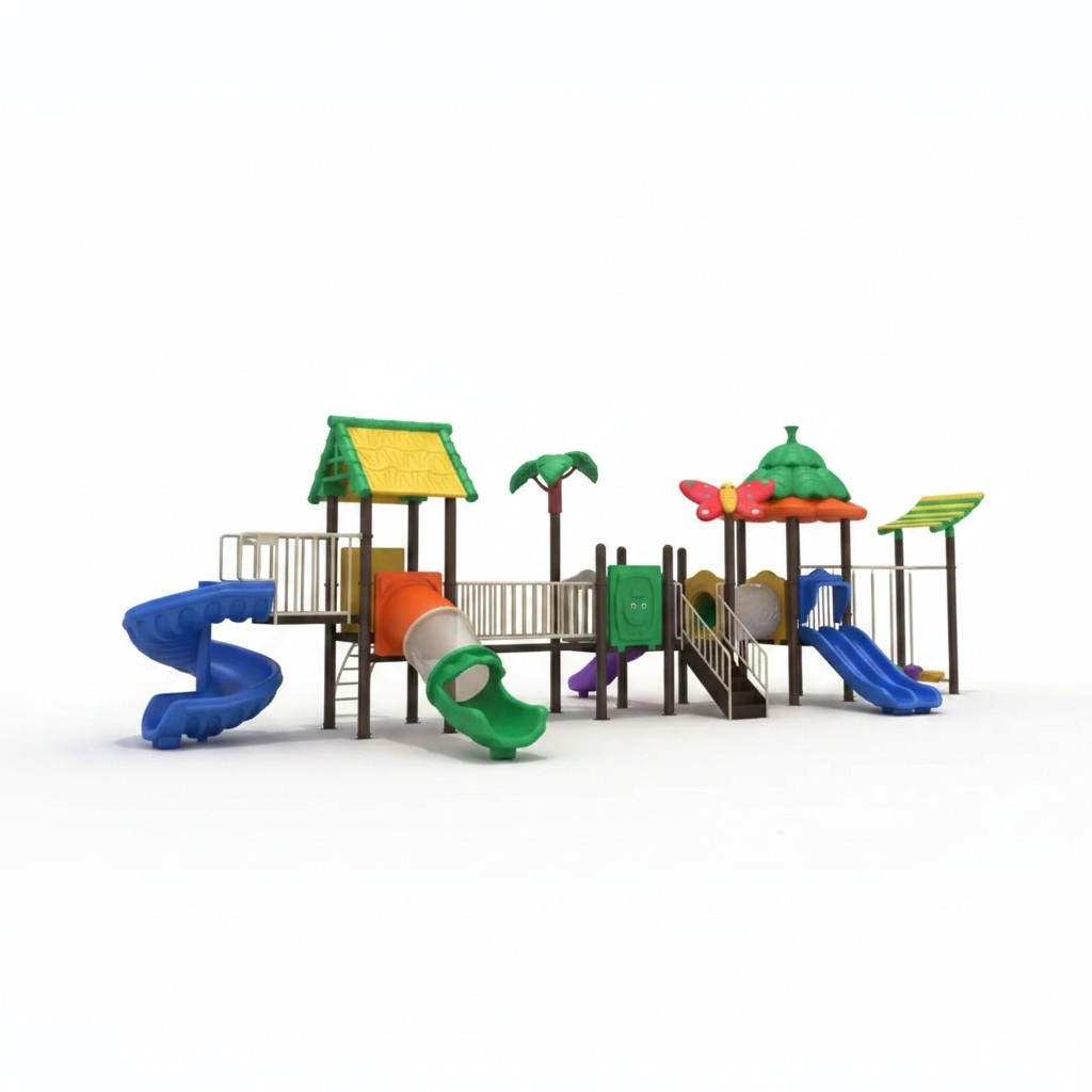 Spielplatz im Garten Spielplatz aus Kunststoff Dschungelspielplatz