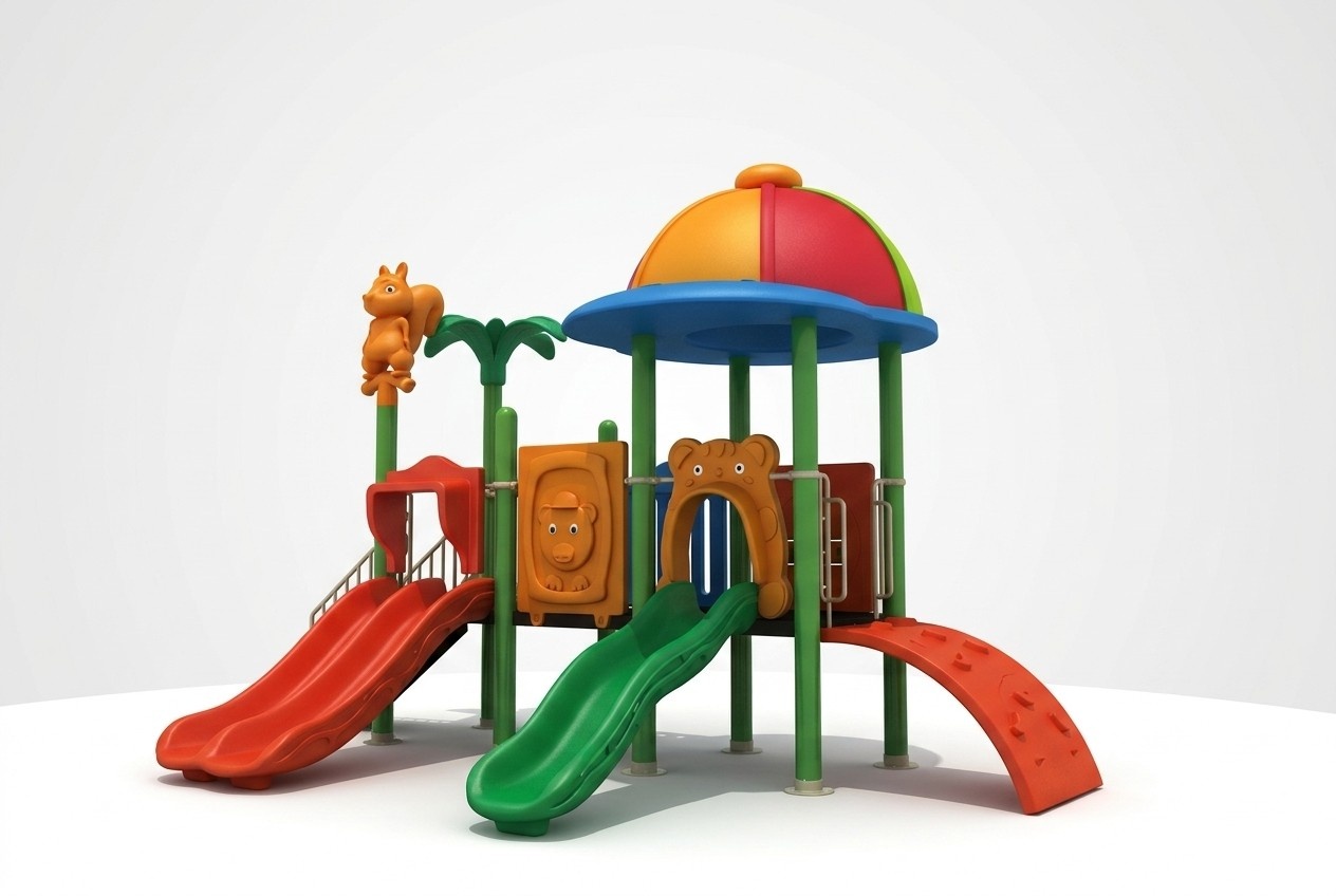 Spielturm mit Rutsche Outdoor Turm Kinderanimation Spielplatz Garten