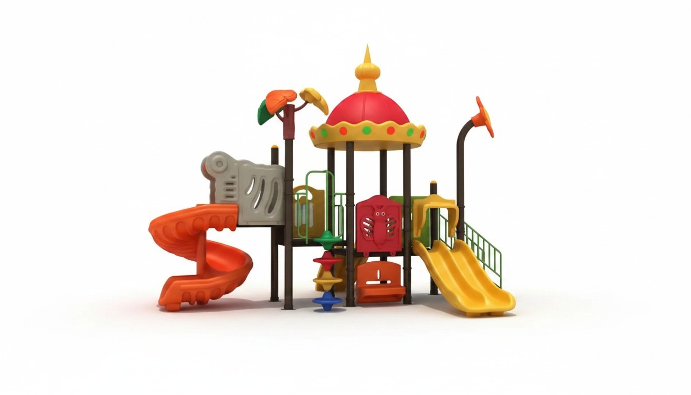 Spielturm mit Rutsche Spielplätze Garten Kinderbereich Kletterturm
